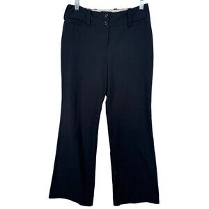 I.N. San Francisco Womens Pants Sz 7 Black Straight Leg Dress Slacks CareerWear